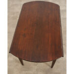 English 19th Century Solid Oak Drop-leaf Table