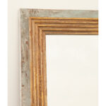 French Neoclassical Painted and & Giltwood Mirror