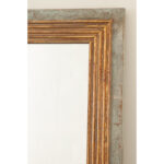 French Neoclassical Painted and & Giltwood Mirror