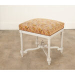 French 19th Century Needlepoint Square Stool