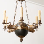 French 19th Century Empire Chandelier with Swans