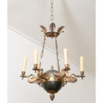 French 19th Century Empire Chandelier with Swans