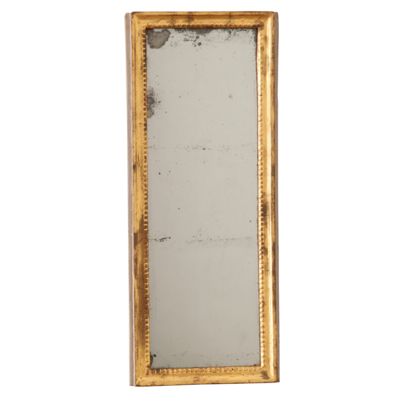 French 19th Century Petite Symmetrical Gilt Mirror