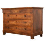 French 19th Century Empire Style Walnut Commode