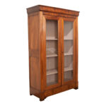French Louis Philippe Style Walnut Bibliotheque