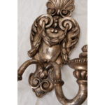 Pair of French Silver Gilt Wall Sconces