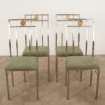French Vintage Set of Four Mid-Century Modern Chairs