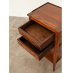 French Walnut Directoire Bedside Table