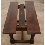 French 17th Century Solid Oak Extending Dining Table