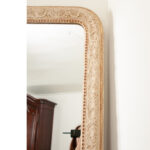 French 19th Century Large Louis Philippe Parcel Gilt Mirror