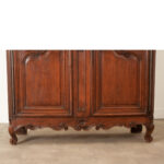 French 18th Century Louis XV Style Solid Oak Armoire