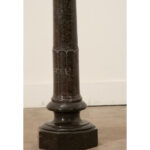 French 19th Century Green Marble Carved Pedestal