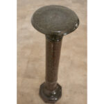 French 19th Century Green Marble Carved Pedestal