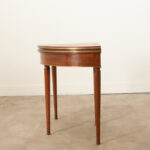 French Mahogany Demilune Console & Game Table