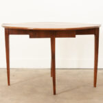 French 19th Century Mahogany Demilune Console & Game Table