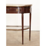 French Louis XVI Style Mahogany Console Table