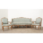 18th Century Louis XV Style Gilt & Upholstered Parlor Set