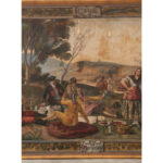 Large Framed Painting “La Merienda” by A. Minguez