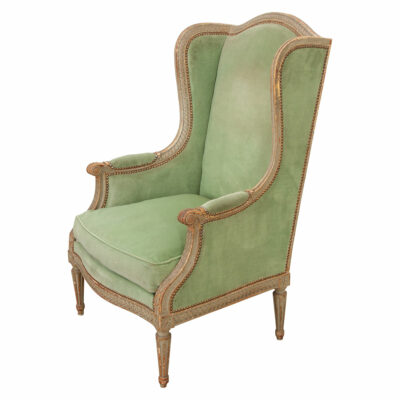 French 19th Century Louis XVI Wingback Bergere
