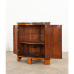 French Directoire Fruitwood Corner Cabinet with Inlay