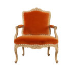 French 19th Century Louis XV Style Painted Fauteuil