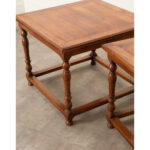 French Pair of Square End Tables or Coffee Tables
