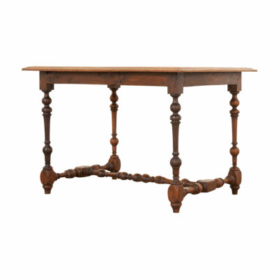 French 19th Century Oak Parquetry Top Table