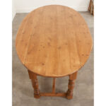 English Pine Drop Leaf Dining Table