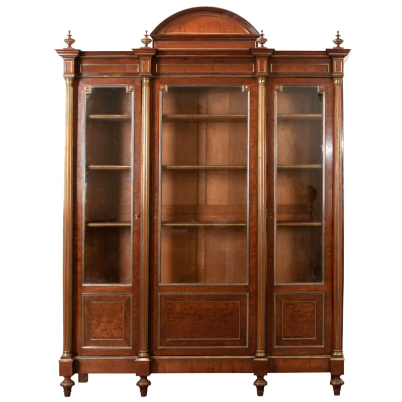 French Louis XVI Style Mahogany Bibliotheque