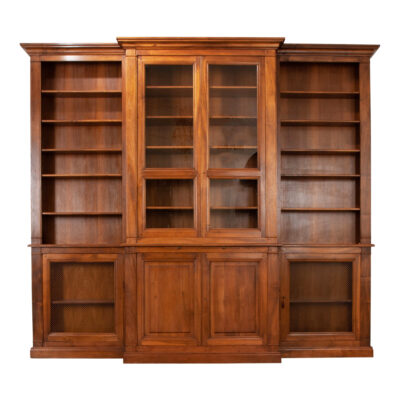 French Reproduction Walnut Bibliotheque