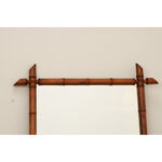 Symmetrical French Faux Bamboo Mirror