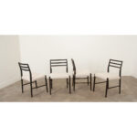 Set of Four New Ebonized Dining Chairs