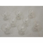 Set of 8 Cut Crystal Champagne Coops