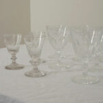 French Set of 14 Wine Glasses