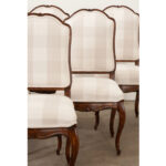 Set of 6 Louis XV Style Upholstered Dining Chairs