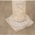 French Solid White Marble Column