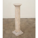 French Solid White Marble Column