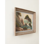 French Vintage Framed Seascape Painting