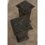 Pair of French Reproduction Faux Marble Pedestals