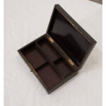 French Ebonized & Brass Inlay Box