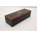 French 19th Ebonized & Inlay Glove Box