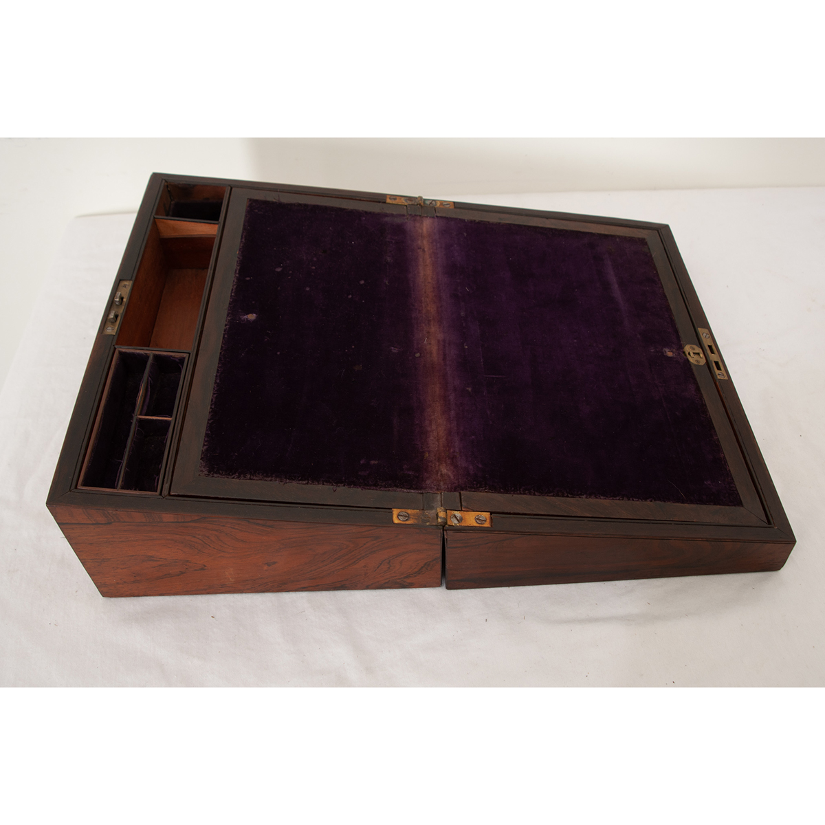 French 19th Century Rosewood Writing Box - Fireside Antiques