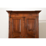 French Empire Solid Walnut Armoire