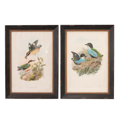 French Pair of Reproduction Framed Lithographs