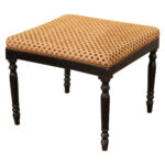 French 19th Century Upholstered Stool 1 French 19th Century Upholstered Stool