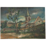 Vintage Painting of a Church