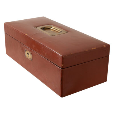 Painted Leather Jewelry Box