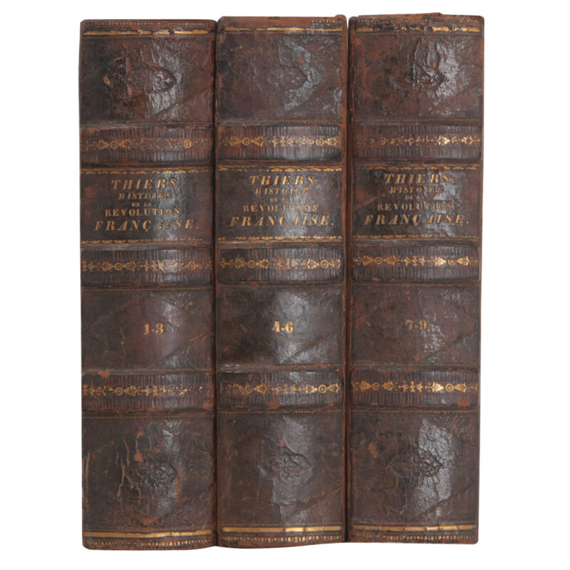 Set of 3 Leather Bound French Revolution Books