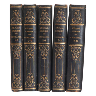 Set of 5 French Books on the Crusades