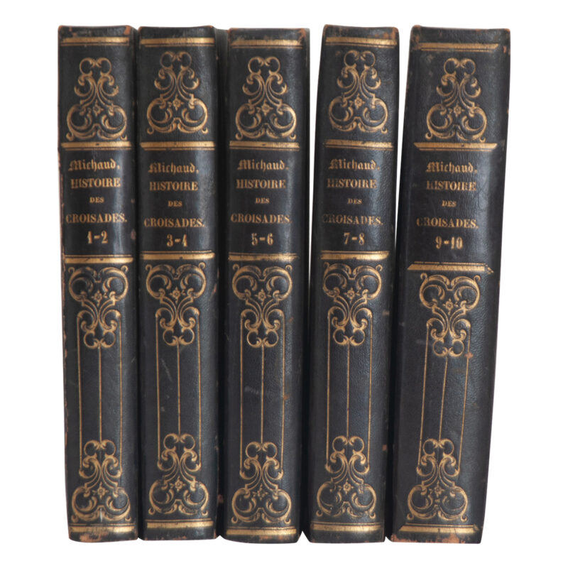 Set of 5 French Books on the Crusades